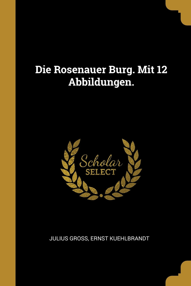 Die Rosenauer Burg. Mit 12 Abbildungen.