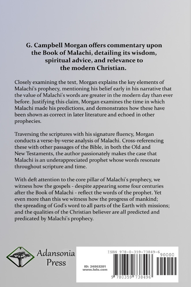 Malachi's Message to the Men of Today