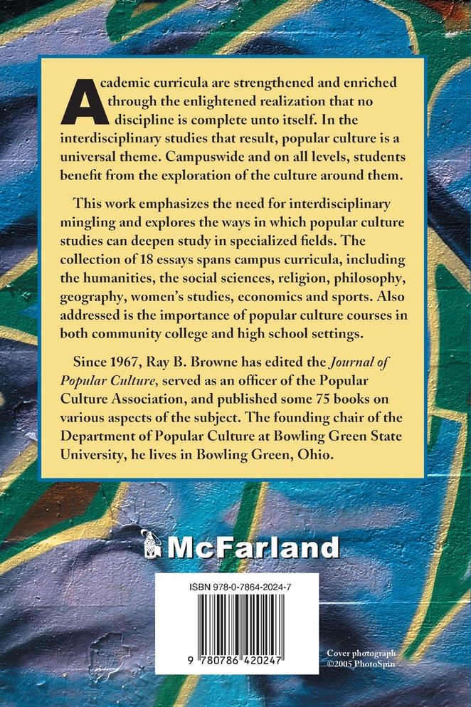 Popular Culture Studies Across the Curriculum