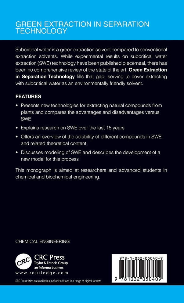 Green Extraction in Separation Technology