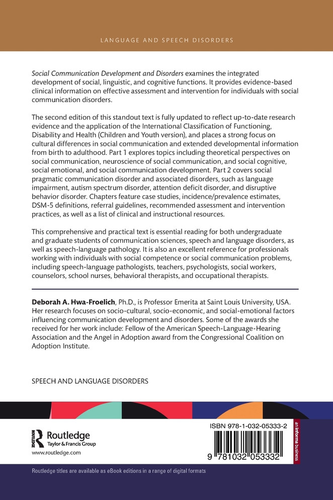 Social Communication Development and Disorders