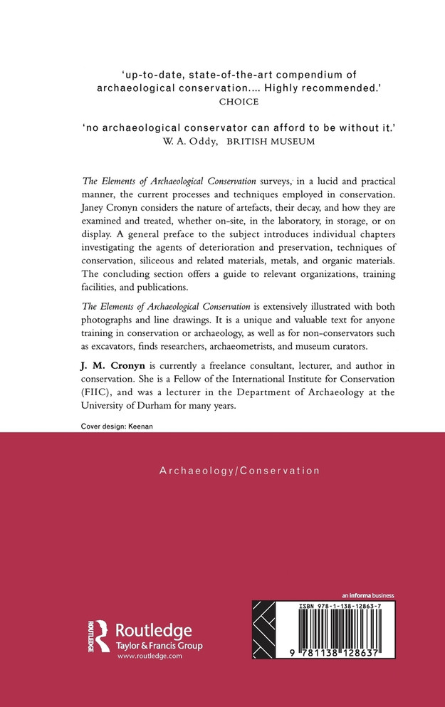 Elements of Archaeological Conservation