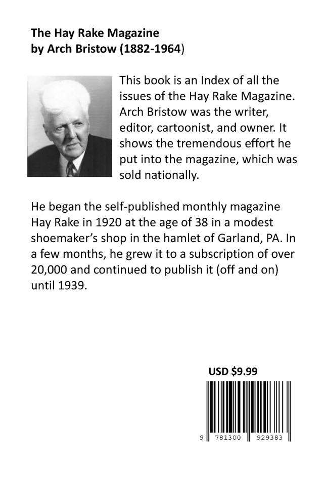 Hay Rake Magazine Index