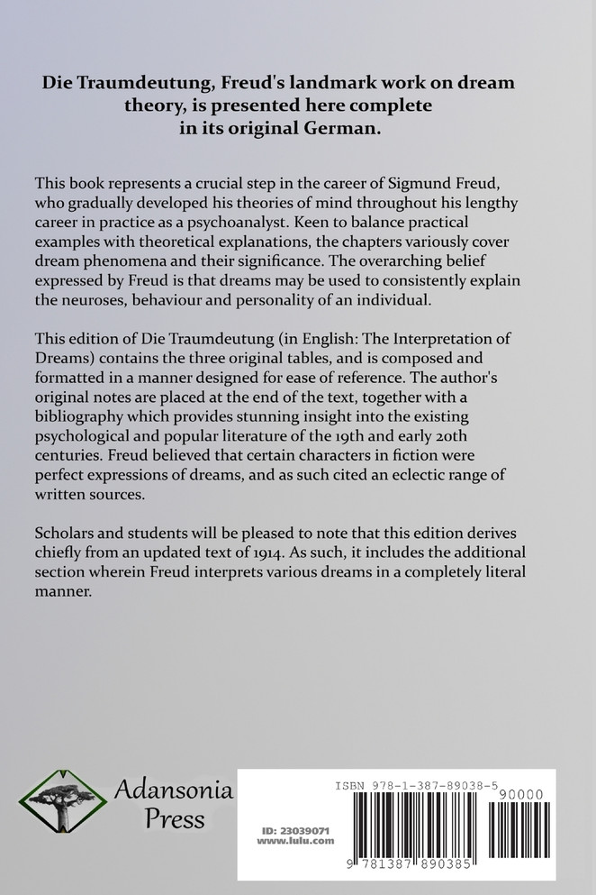 Die Traumdeutung (German Edition)