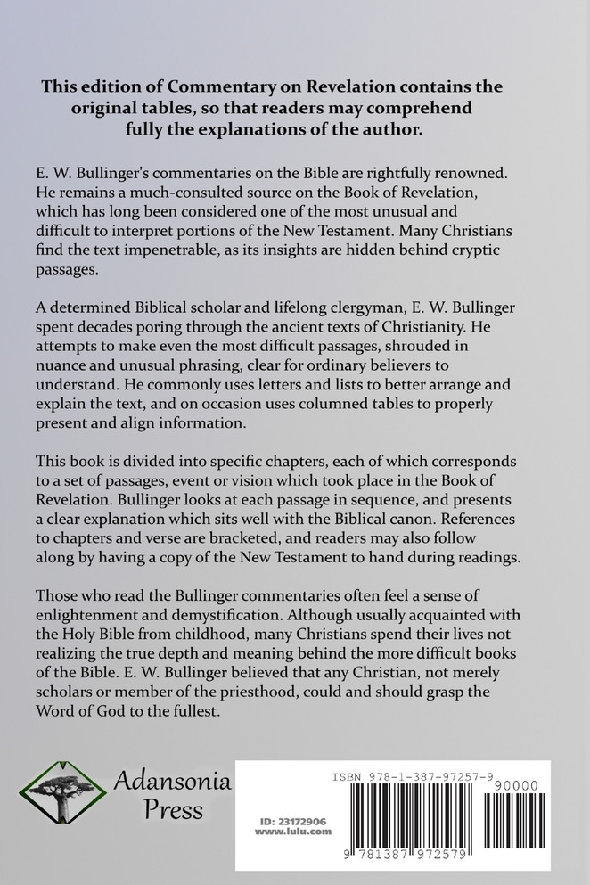 Commentary on Revelation, or the Apocalypse