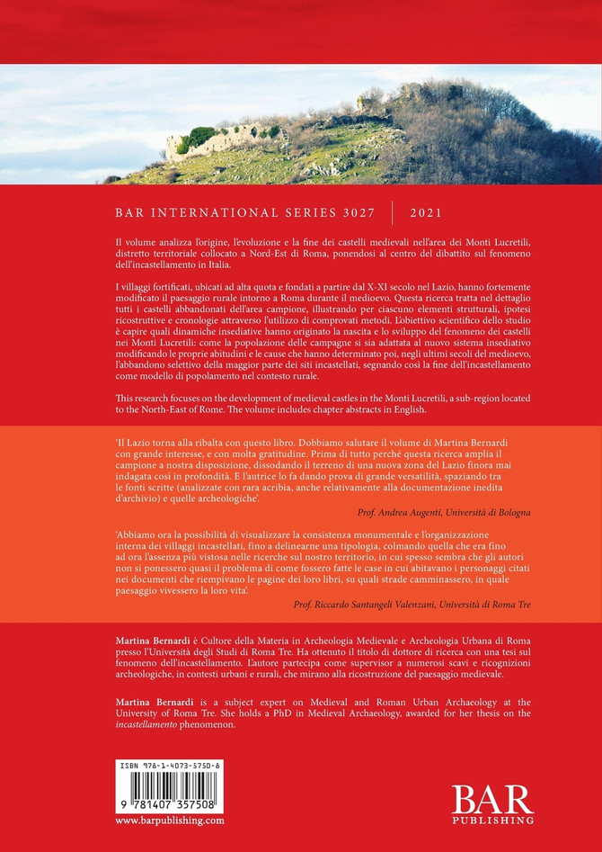 L'incastellamento nei Monti Lucretili