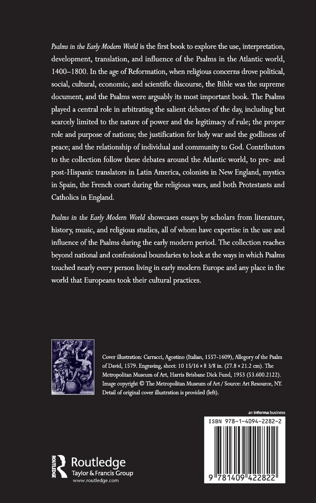 Psalms in the Early Modern World