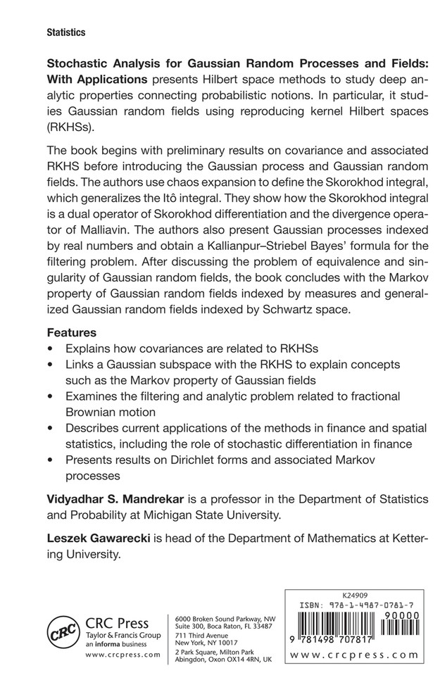 Stochastic Analysis for Gaussian Random Processes and Fields