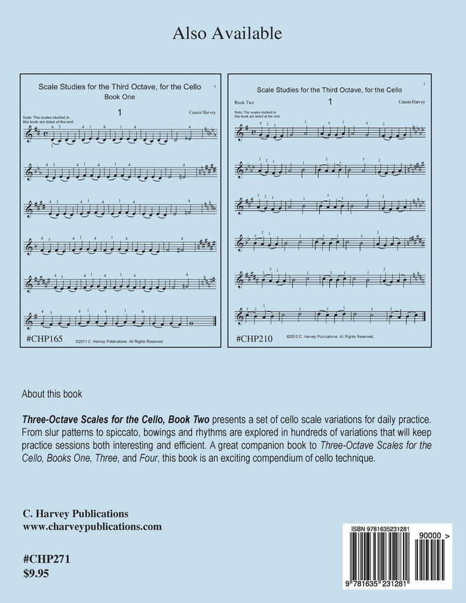 Three-Octave Scales for the Cello, Book Two