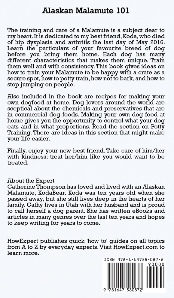Alaskan Malamute 101