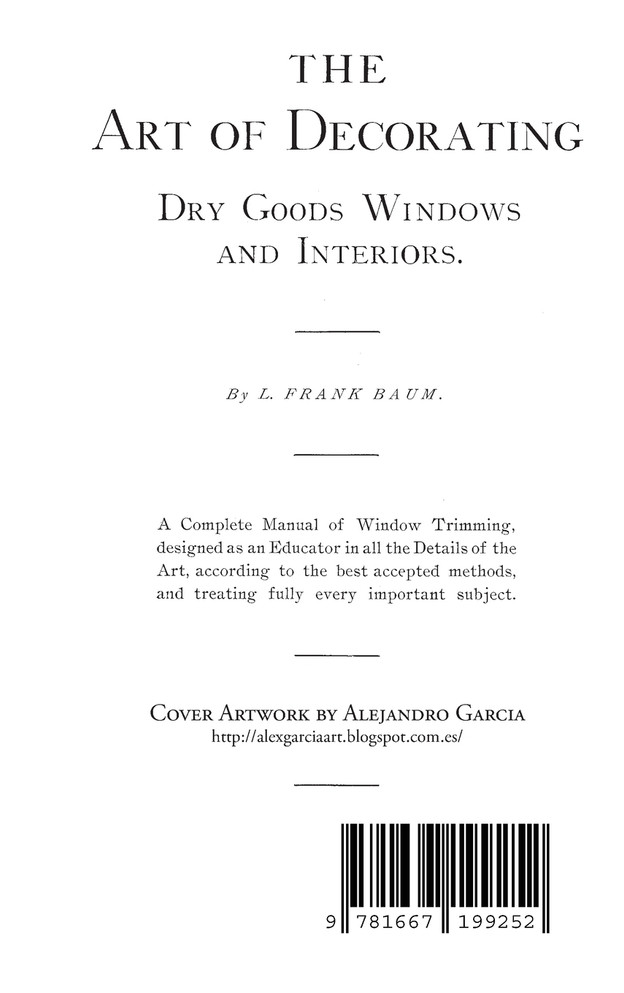 The Art of Decorating Dry Goods, Windows, and Interiors