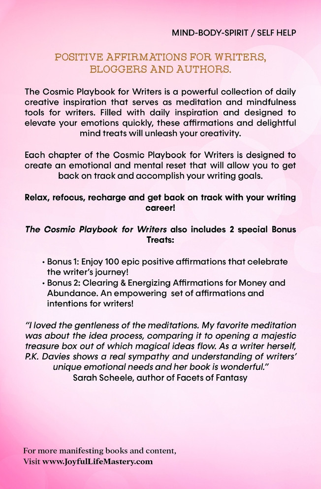 The Cosmic Playbook for Writers