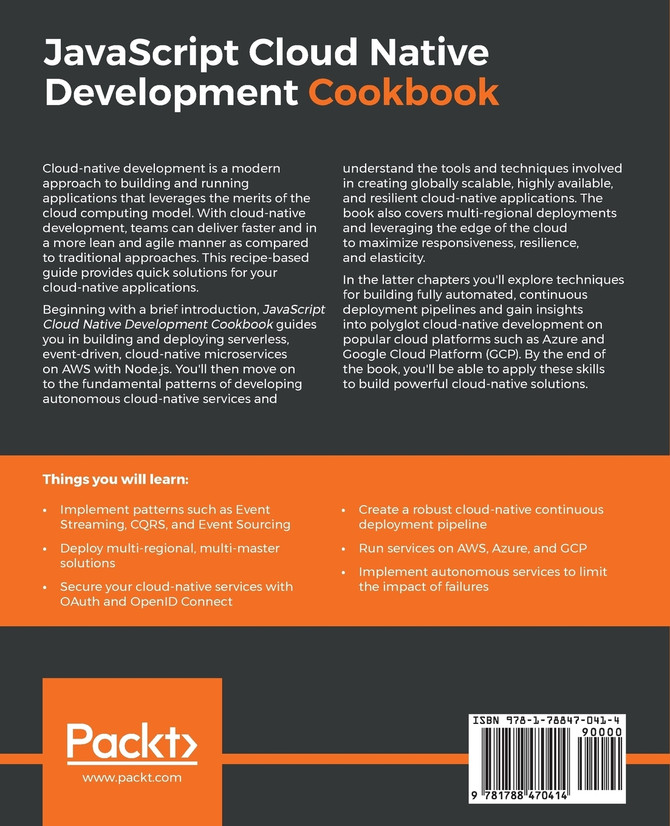JavaScript Cloud Native Development Cookbook