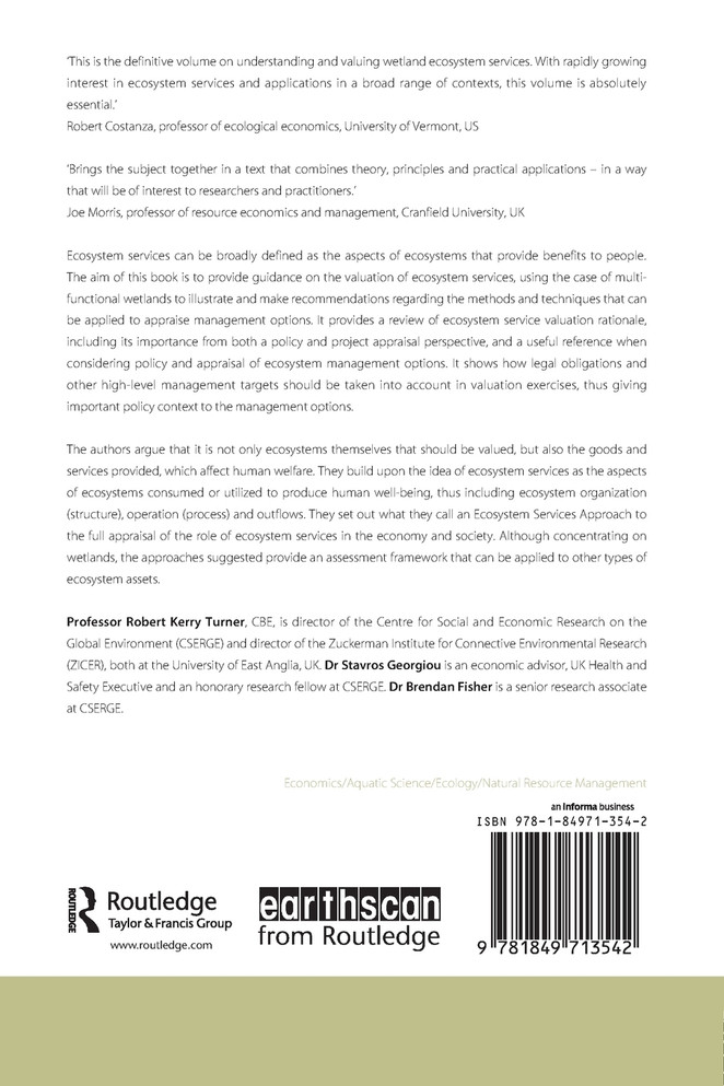Valuing Ecosystem Services