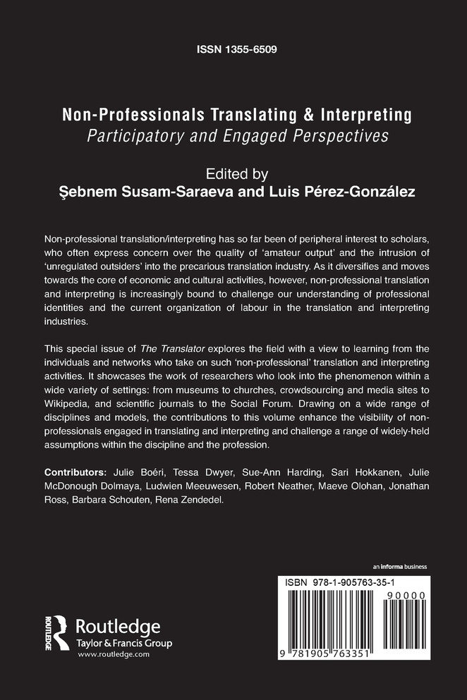 Non-Professional Translating and Interpreting