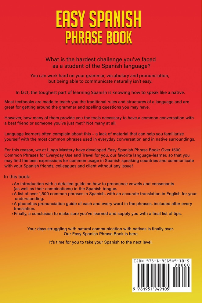 Easy Spanish Phrase Book