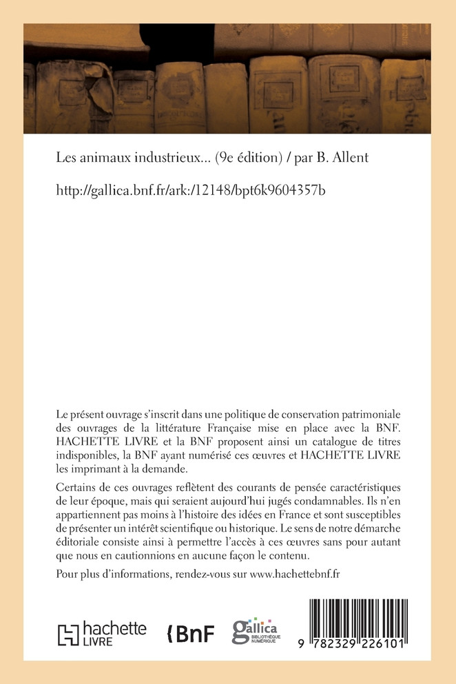 Les animaux industrieux. 9e édition