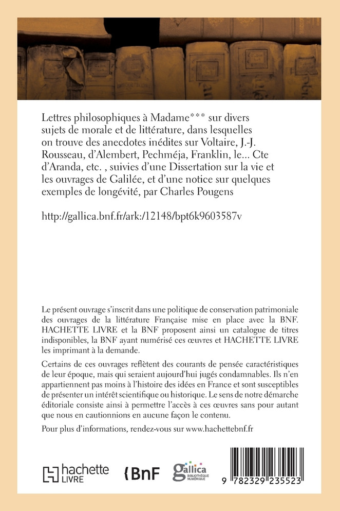 Lettres philosophiques sur divers sujets de morale et de littérature