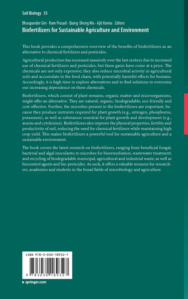 Biofertilizers for Sustainable Agriculture and Environment