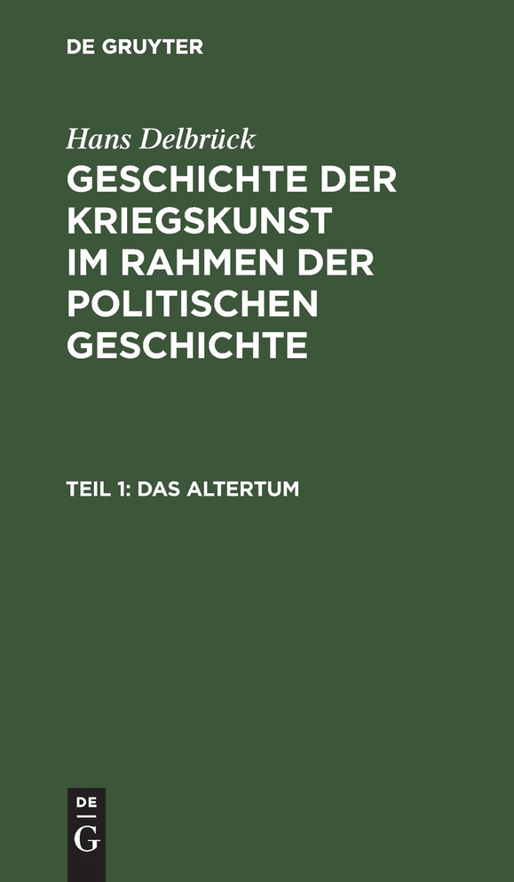 Das Altertum