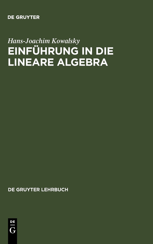Einführung in die lineare Algebra