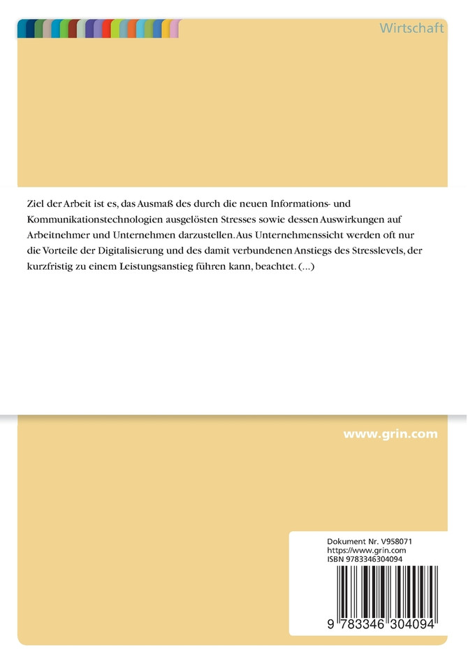 Die Einschätzung und Bewältigung von neuen Informations- und Kommunikationstechnologien