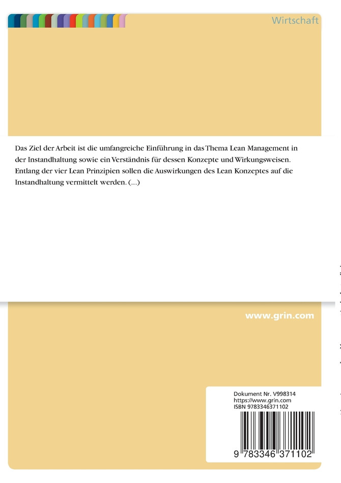 Lean Management in der Instandhaltung