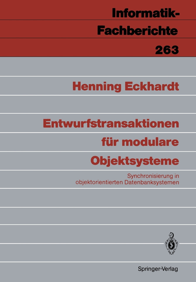 Entwurfstransaktionen für modulare Objektsysteme