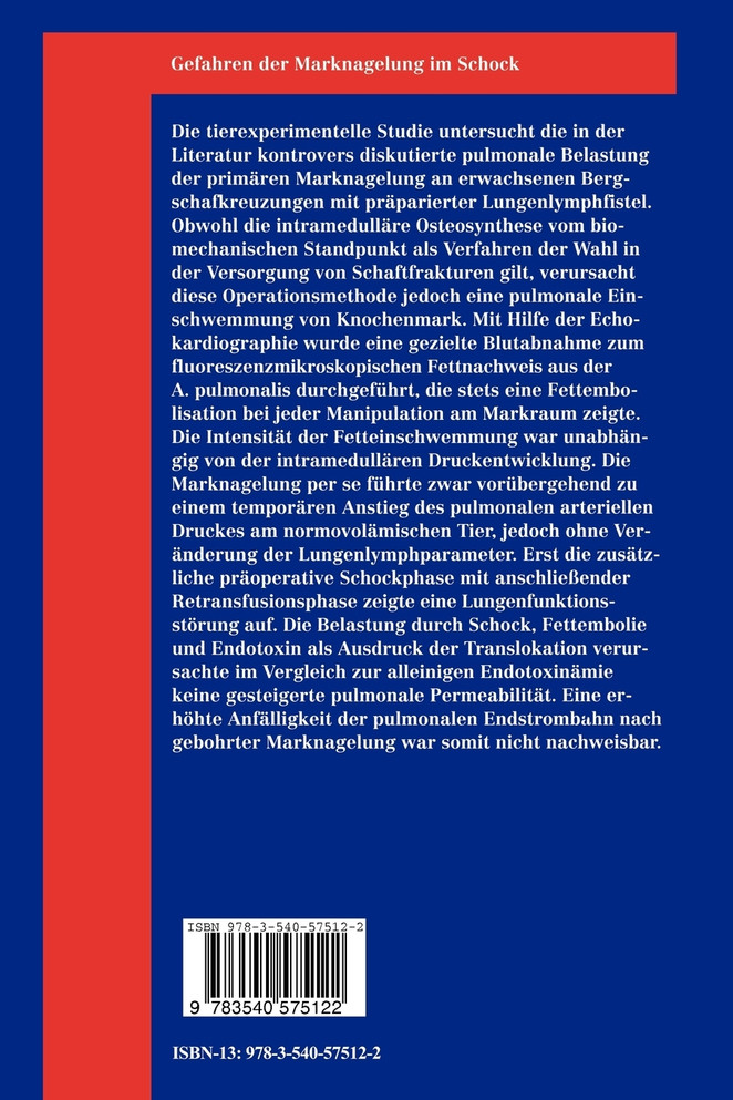 Gefahren der Marknagelung im Schock