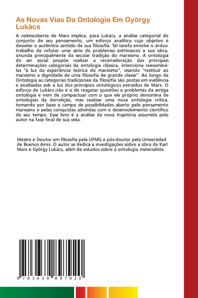 As Novas Vias Da Ontologia Em György Lukács