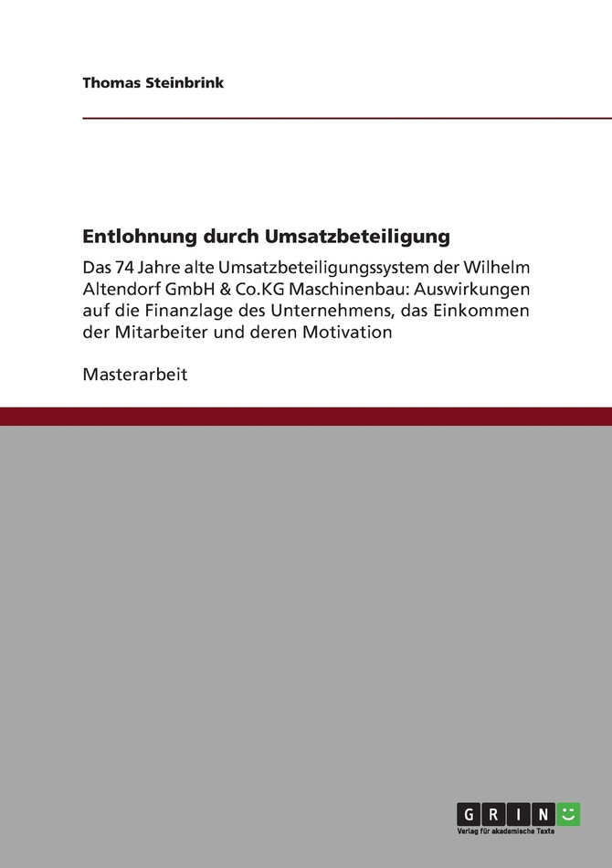 Entlohnung durch Umsatzbeteiligung
