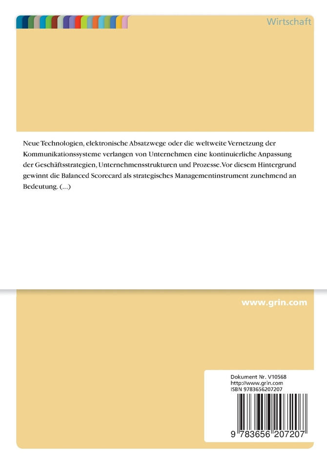 Balanced Scorecard als Controllinginstrument