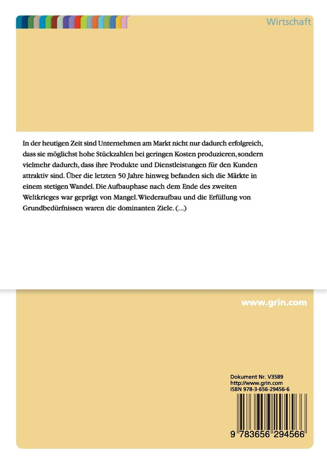 Aufgaben und Instrumente des Total Quality Management