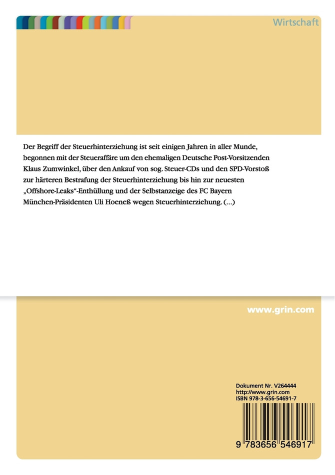 Steuerhinterziehung in der Steuerberatung