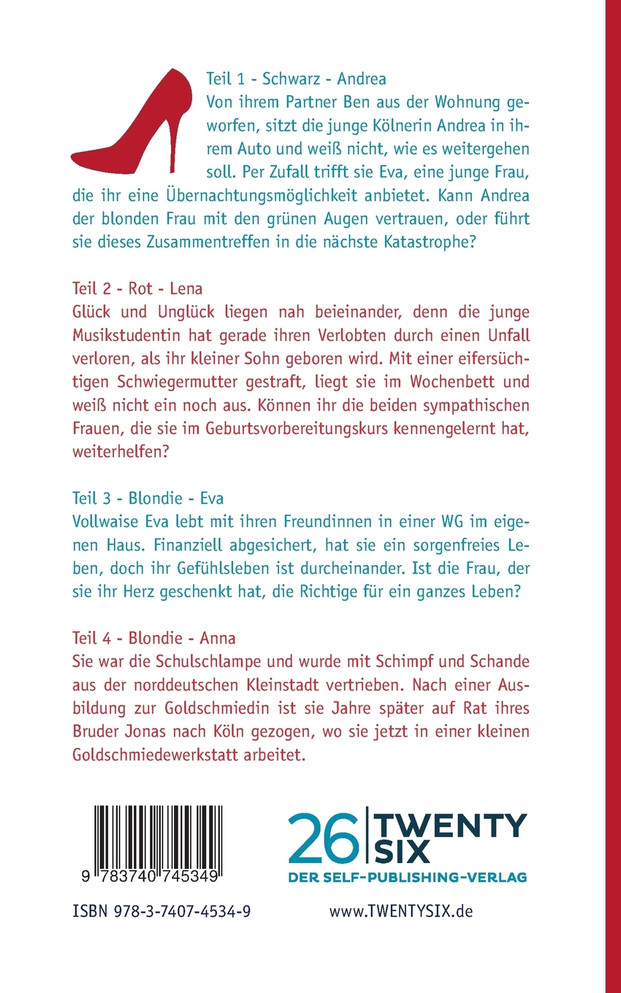 Schwarz Rot Blondie