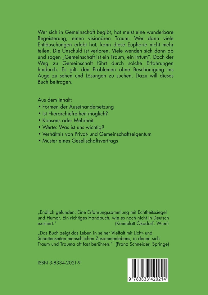 Gemeinschaft - ein Traum auf dem Prüfstand
