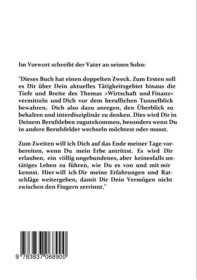 Wirtschaft und Finanz für meinen Sohn