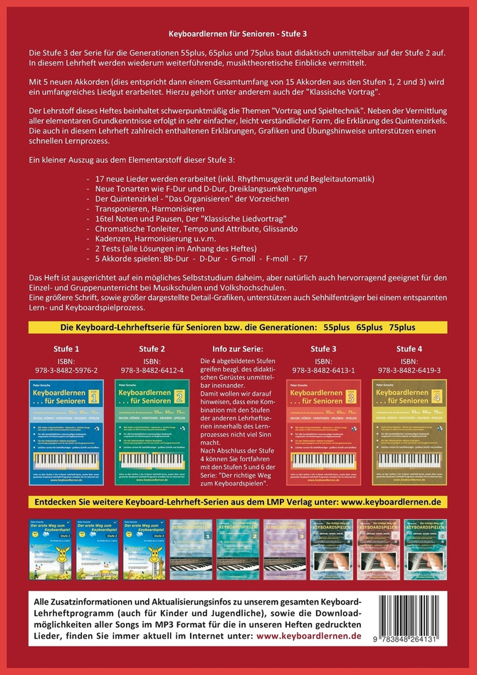 Keyboardlernen für Senioren (Stufe 3)