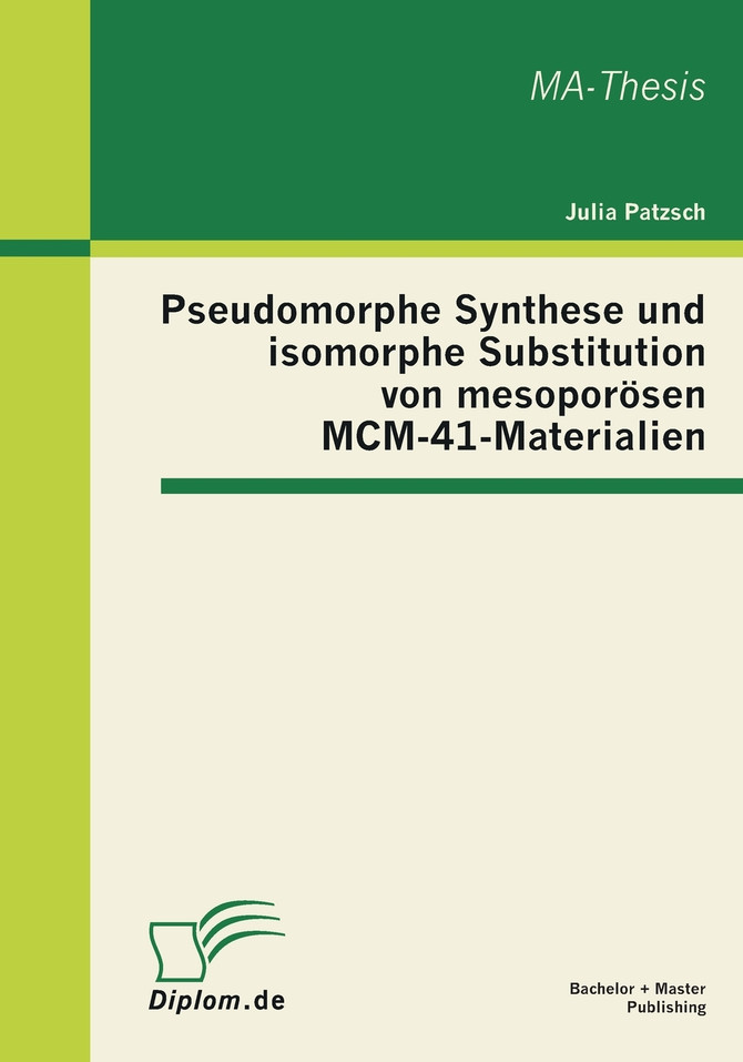 Pseudomorphe Synthese und isomorphe Substitution von mesoporösen MCM-41-Materialien