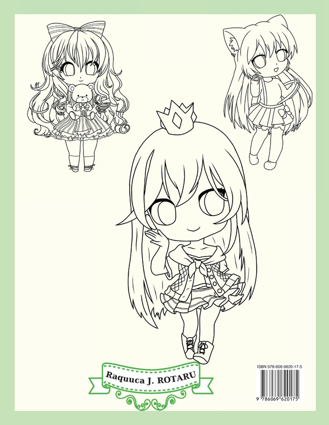 CHIBI GIRLS COLORING BOOK