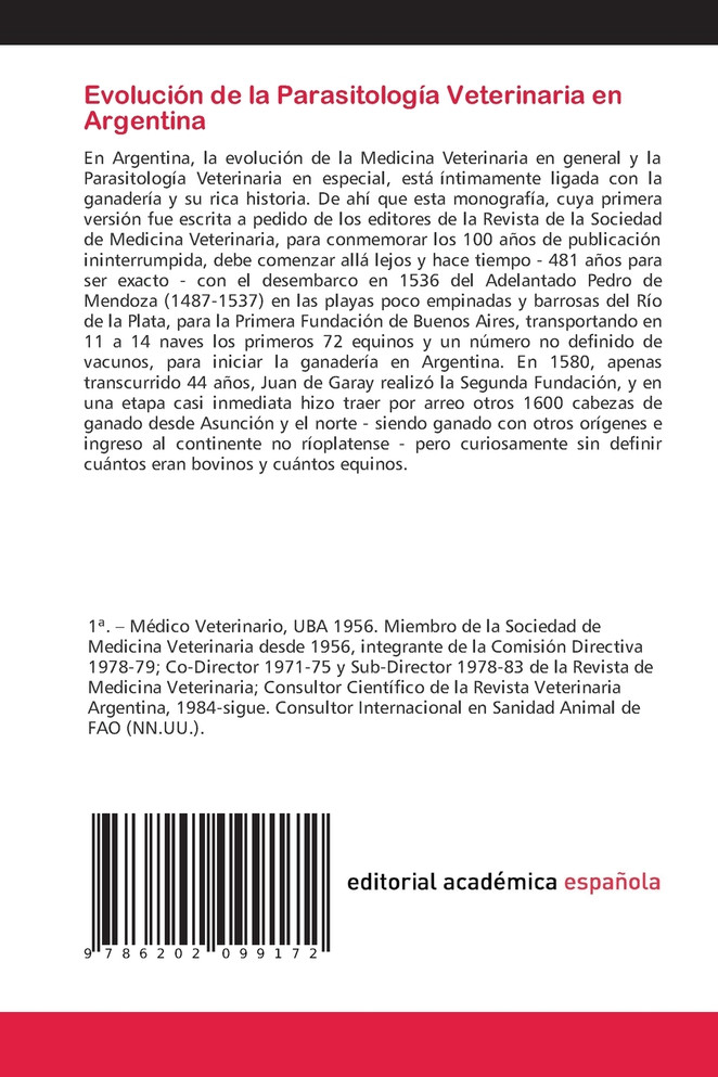Evolución de la Parasitología Veterinaria en Argentina