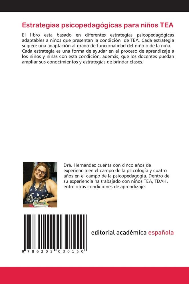 Estrategias psicopedagógicas para niños TEA