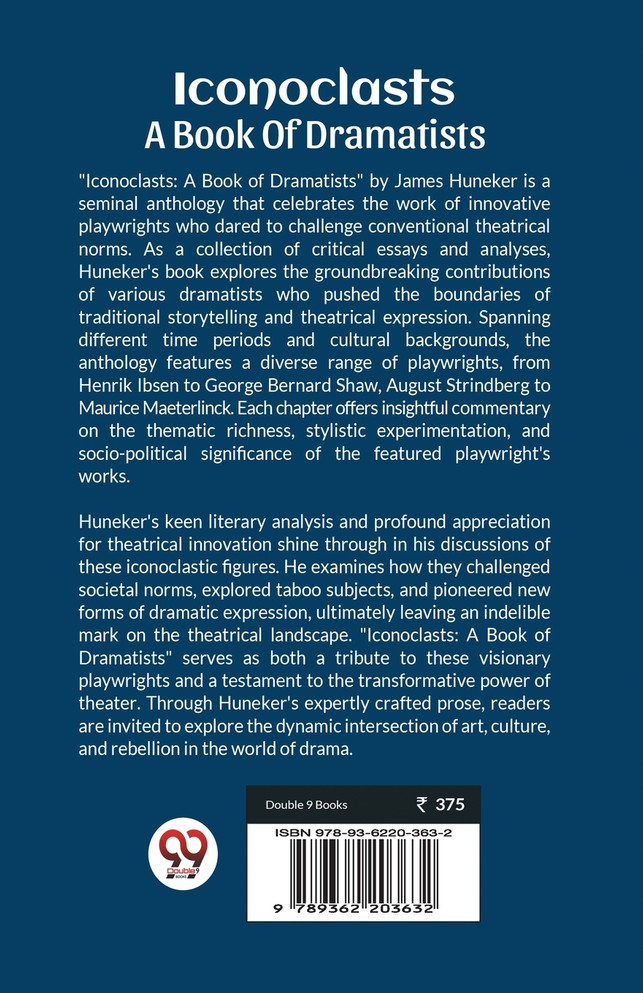 Iconoclasts A Book Of Dramatists
