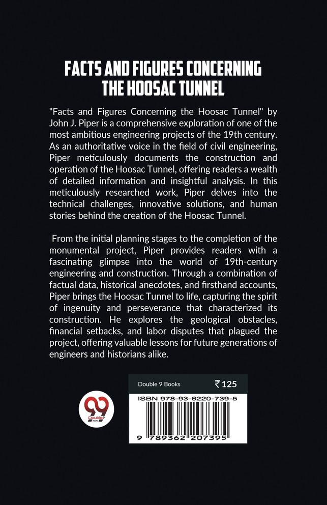 Facts and Figures Concerning the Hoosac Tunnel