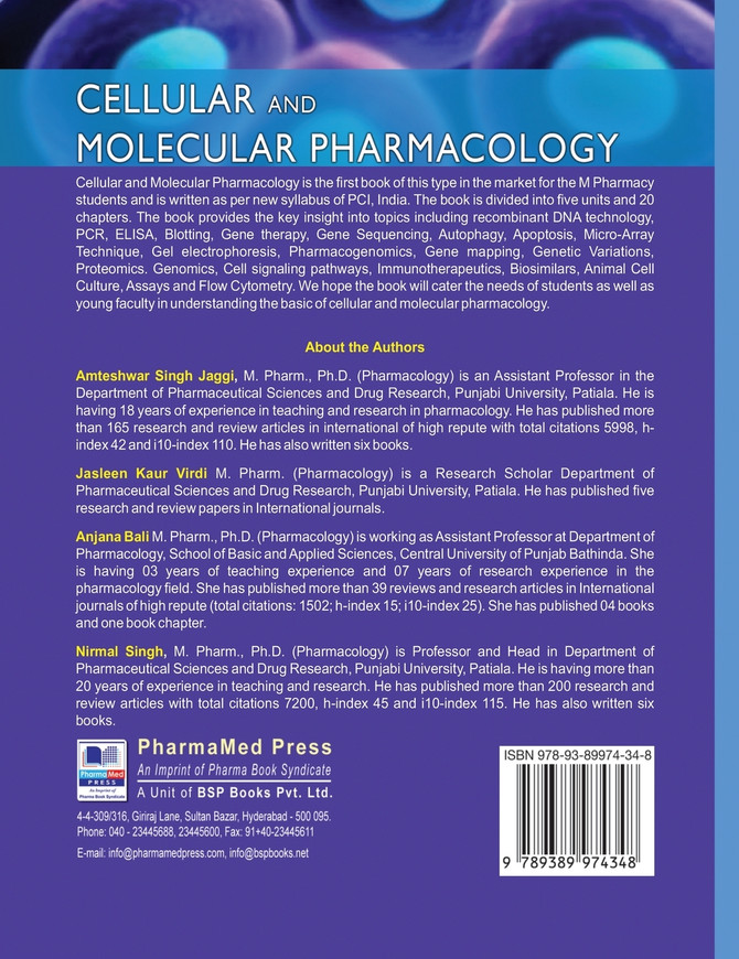 Cellular and Molecular Pharmacology