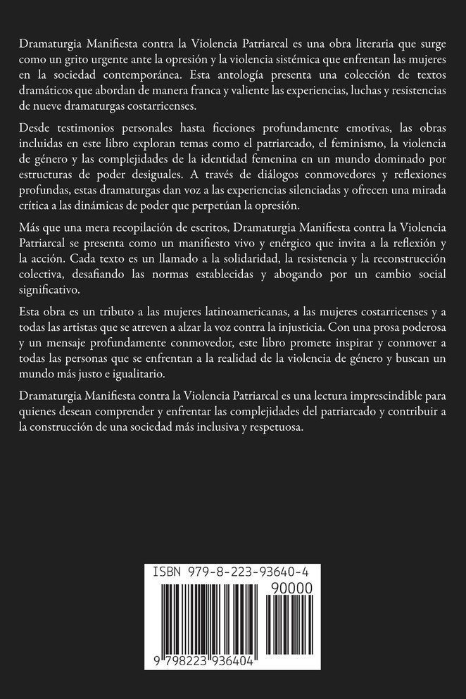 Dramaturgia Manifiesta contra la Violencia Patriarcal