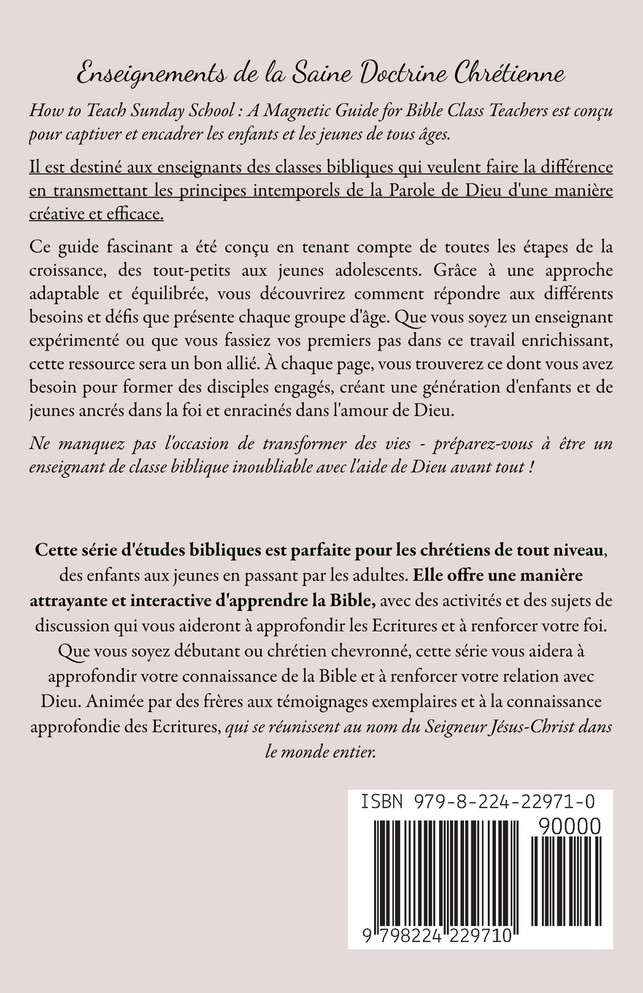 Comment Enseigner à LÉcole du Dimanche