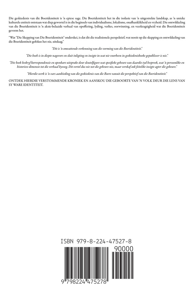 Die Skepping van die Boeridentiteit