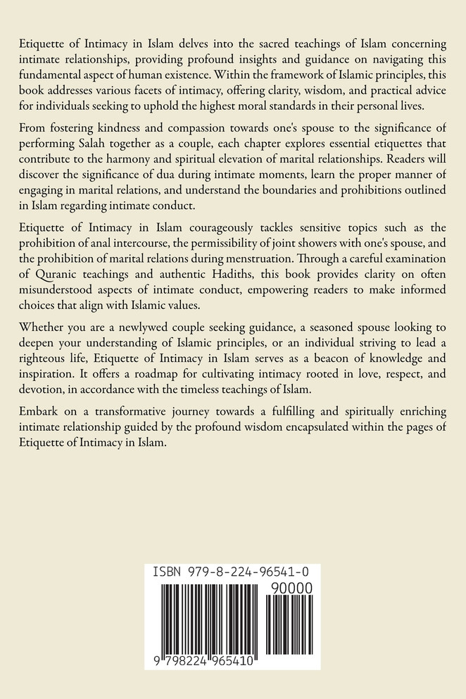 Etiquette of Intimacy in Islam
