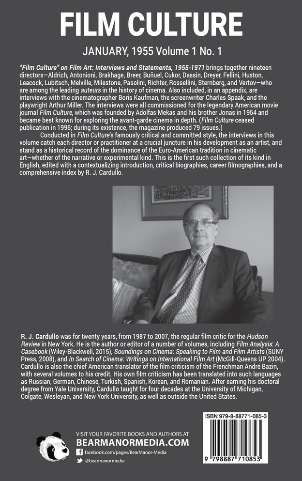 Film Culture on Film Art (hardback)